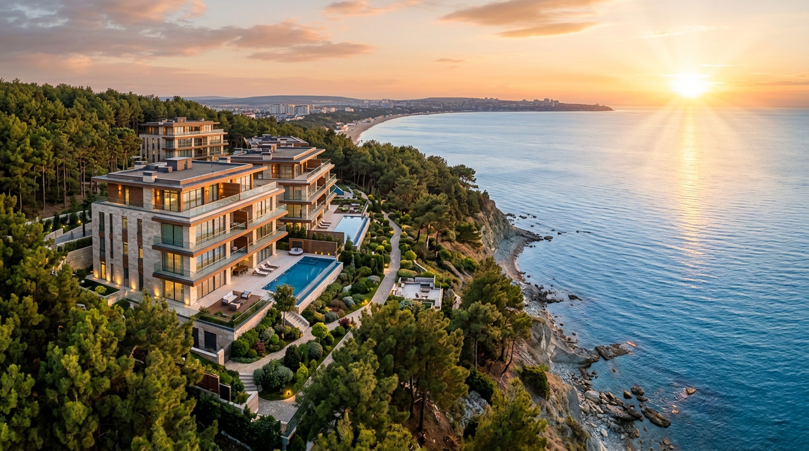 Премиальный жилой комплекс на берегу моря в Анапе